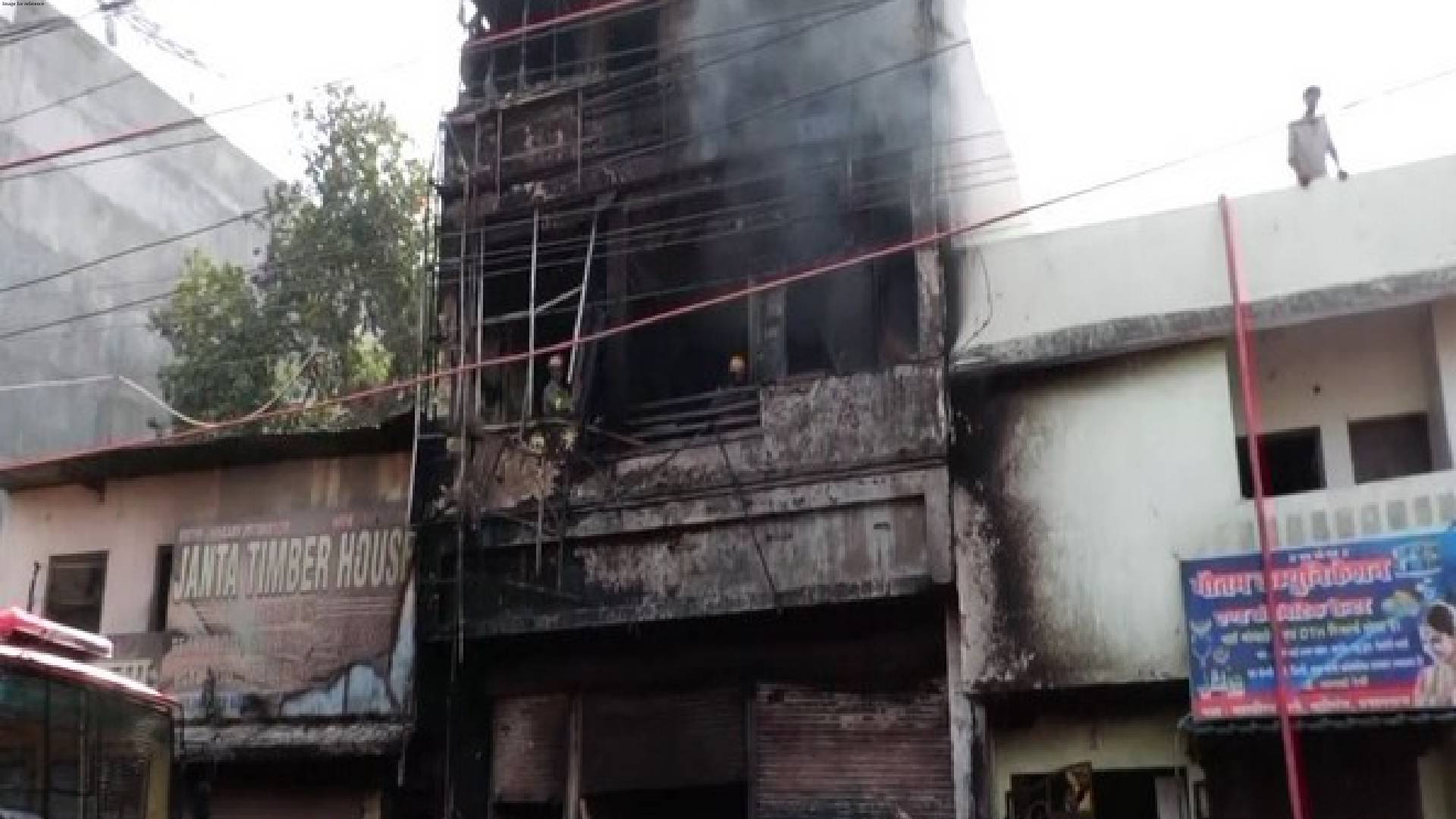 UP: Fire breaks out at timber shop in Prayagraj
